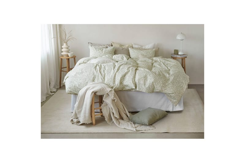 Pussilakanasetti Yhden hengen sänky 2-osainen Hedda - Vihreä - Kodintekstiilit & matot - Vuodevaatteet - Pussilakanasetti - Pussilakanasetti parisänkyyn