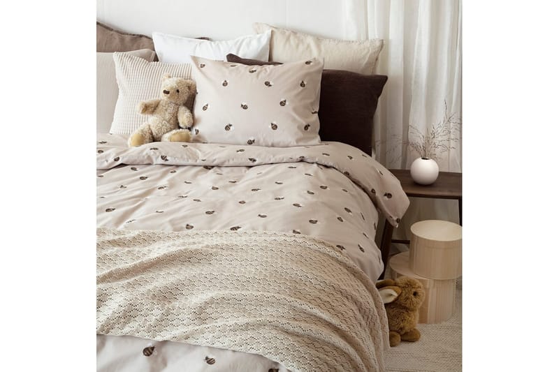 Pussilakanasetti Yhden hengen sänky 2-osainen Humla Santapaperi - Kodintekstiilit & matot - Vuodevaatteet - Pussilakanasetti - Pussilakanasetti parisänkyyn