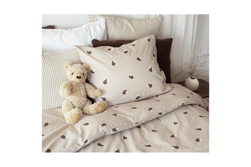 Pussilakanasetti Yhden hengen sänky 2-osainen Humla Santapaperi - Kodintekstiilit & matot - Vuodevaatteet - Pussilakanasetti - Pussilakanasetti parisänkyyn