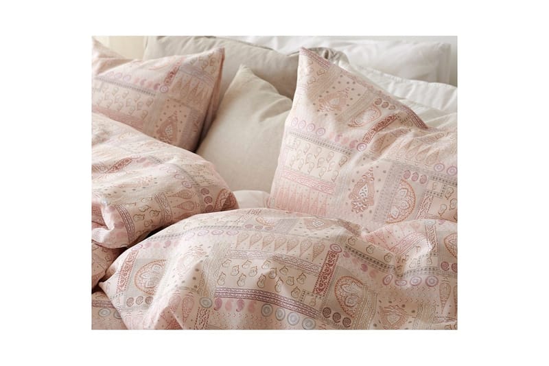 Pussilakanasetti Yhden hengen sänky 2-osainen Jasmiini Persikka - Kodintekstiilit & matot - Vuodevaatteet - Pussilakanasetti - Pussilakanasetti parisänkyyn