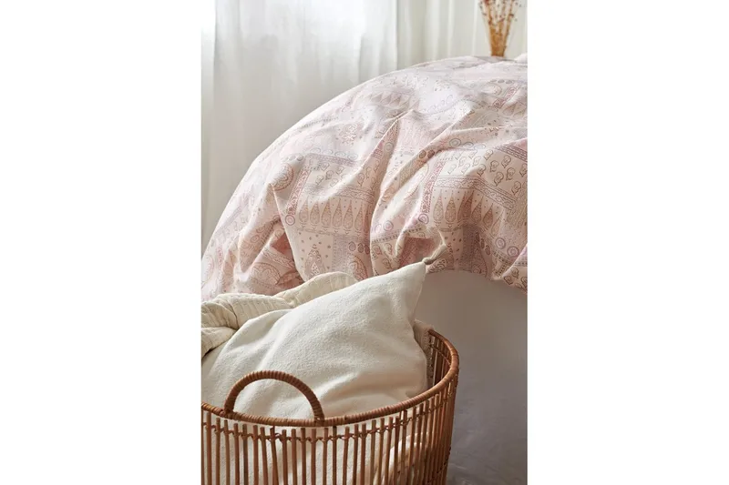 Pussilakanasetti Yhden hengen sänky 2-osainen Jasmiini Persikka - Kodintekstiilit & matot - Vuodevaatteet - Peitto
 - Tuplapeitto