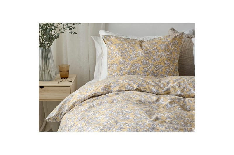 Pussilakanasetti Yhden hengen sänky 2-osainen Karhunvatukka - Keltainen - Kodintekstiilit & matot - Vuodevaatteet - Pussilakanasetti - Pussilakanasetti parisänkyyn