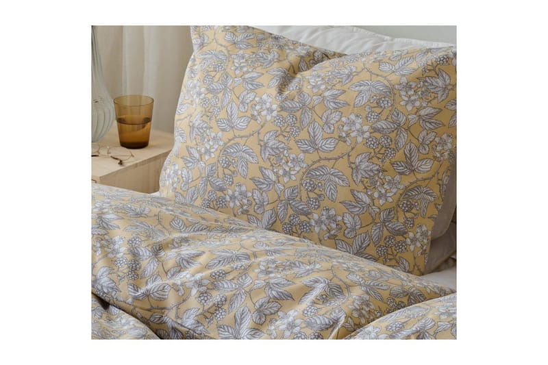 Pussilakanasetti Yhden hengen sänky 2-osainen Karhunvatukka - Keltainen - Kodintekstiilit & matot - Vuodevaatteet - Pussilakanasetti - Pussilakanasetti parisänkyyn