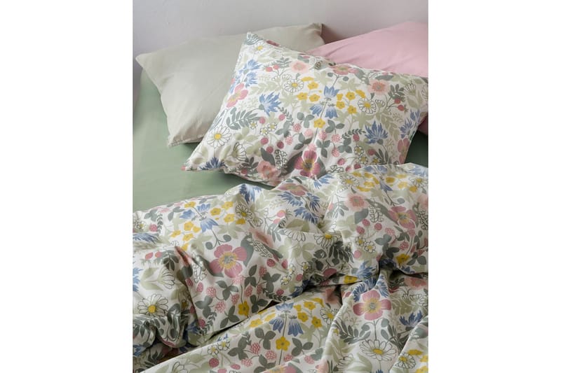Pussilakanasetti Yhden hengen sänky 2-osainen Kesäkukat Multi - Kodintekstiilit & matot - Vuodevaatteet - Peitto
 - Tuplapeitto