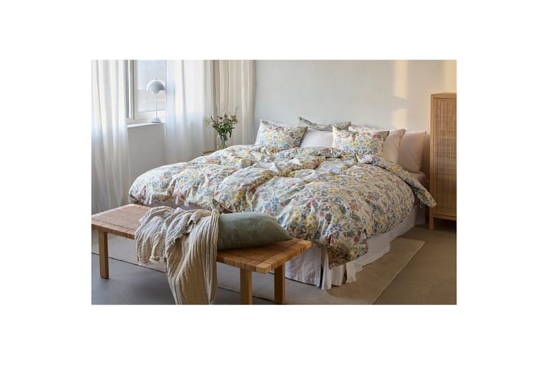 Pussilakanasetti Yhden hengen sänky 2-osainen Kesäkukat Multi - Kodintekstiilit & matot - Vuodevaatteet - Peitto
 - Tuplapeitto