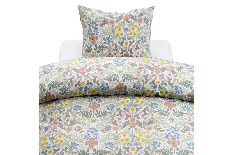 Pussilakanasetti Yhden hengen sänky 2-osainen Kesäkukat Multi, undefined