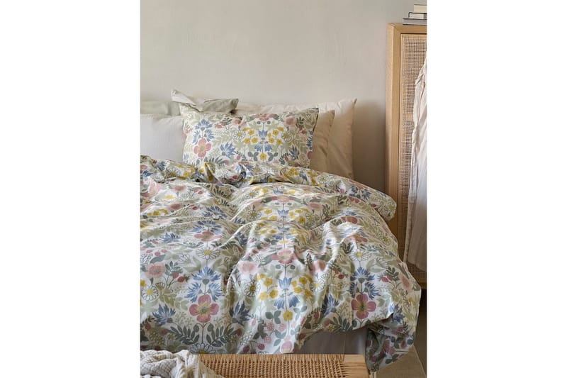 Pussilakanasetti Yhden hengen sänky 2-osainen Kesäkukat Multi - Kodintekstiilit & matot - Vuodevaatteet - Peitto
 - Tuplapeitto