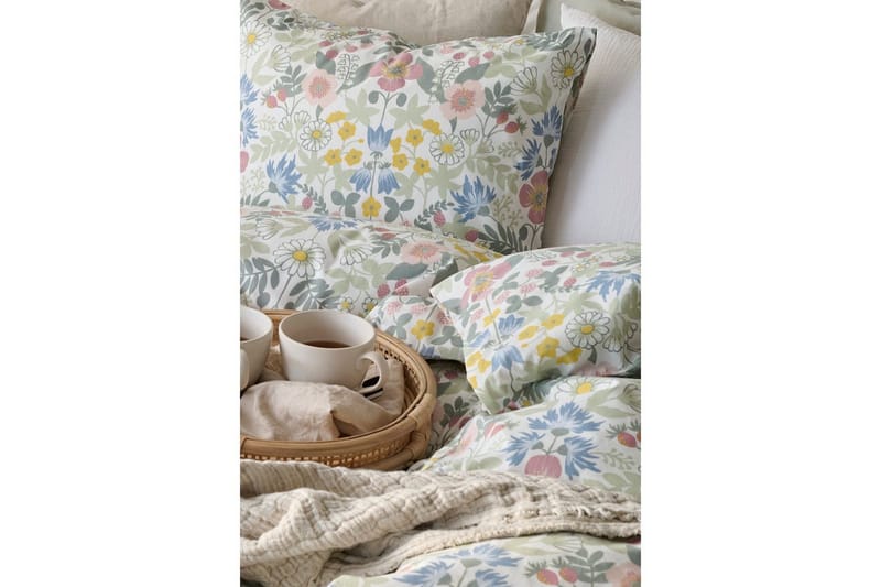 Pussilakanasetti Yhden hengen sänky 2-osainen Kesäkukat Multi - Kodintekstiilit & matot - Vuodevaatteet - Peitto
 - Tuplapeitto