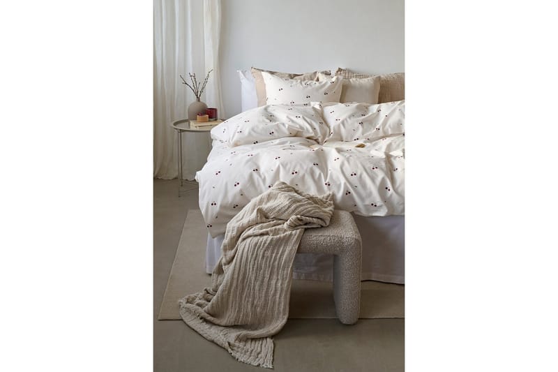 Pussilakanasetti Yhden hengen sänky 2-osainen Kirsikka Hiekka - Kodintekstiilit & matot - Vuodevaatteet - Pussilakanasetti
 - Pussilakanasetti parisänkyyn