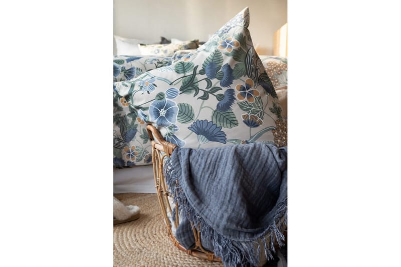 Pussilakanasetti Yhden hengen sänky 2-osainen Kukkula - Sininen - Kodintekstiilit & matot - Vuodevaatteet - Pussilakanasetti - Pussilakanasetti parisänkyyn