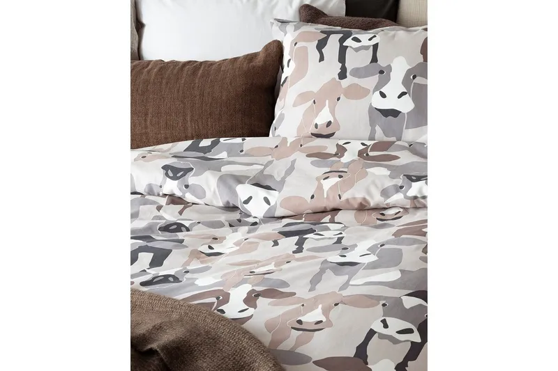 Pussilakanasetti Yhden hengen sänky 2-osainen Lehmät Santapaperi - Kodintekstiilit & matot - Vuodevaatteet - Pussilakanasetti
 - Pussilakanasetti parisänkyyn