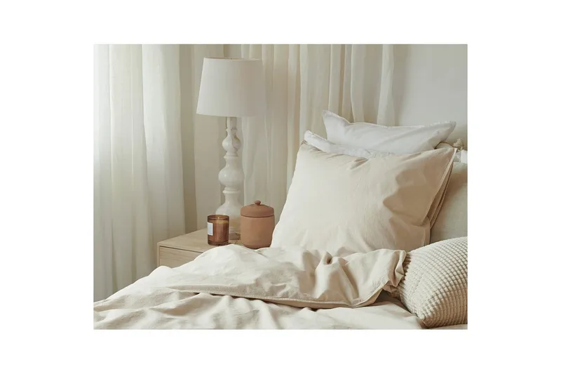 Pussilakanasetti Yhden hengen sänky 2-osainen Nöyrä - Beige - Kodintekstiilit & matot - Vuodevaatteet - Pussilakanasetti
 - Pussilakanasetti parisänkyyn