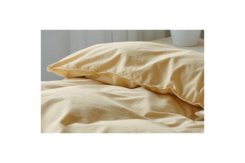 Pussilakanasetti Yhden hengen sänky 2-osainen Nöyrä - Keltainen - Kodintekstiilit & matot - Vuodevaatteet - Pussilakanasetti - Pussilakanasetti parisänkyyn