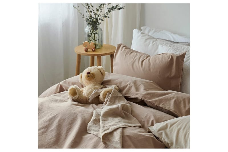 Pussilakanasetti Yhden hengen sänky 2-osainen Nöyrä - Ruskea - Kodintekstiilit & matot - Vuodevaatteet - Pussilakanasetti
 - Pussilakanasetti parisänkyyn