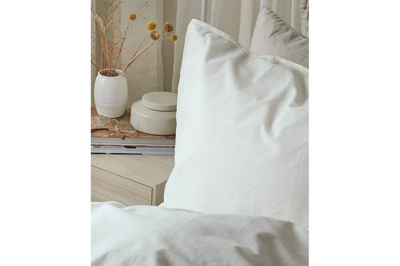 Pussilakanasetti Yhden hengen sänky 2-osainen Nöyrä - Valkoinen - Kodintekstiilit & matot - Vuodevaatteet - Pussilakanasetti - Pussilakanasetti parisänkyyn