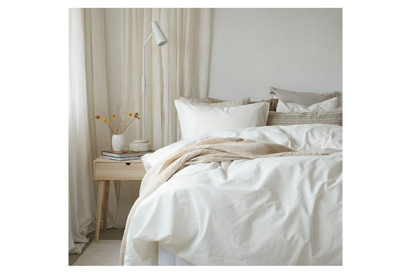 Pussilakanasetti Yhden hengen sänky 2-osainen Nöyrä - Valkoinen - Kodintekstiilit & matot - Vuodevaatteet - Pussilakanasetti
 - Pussilakanasetti parisänkyyn