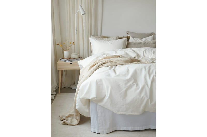 Pussilakanasetti Yhden hengen sänky 2-osainen Nöyrä - Valkoinen - Kodintekstiilit & matot - Vuodevaatteet - Pussilakanasetti - Pussilakanasetti parisänkyyn