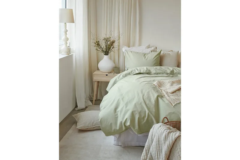 Pussilakanasetti Yhden hengen sänky 2-osainen Nöyrä - Vihreä - Kodintekstiilit & matot - Vuodevaatteet - Pussilakanasetti
 - Pussilakanasetti parisänkyyn