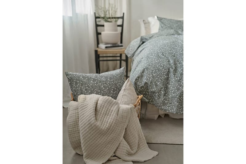 Pussilakanasetti Yhden hengen sänky 2-osainen Rita Flower Vihreä - Kodintekstiilit & matot - Vuodevaatteet - Pussilakanasetti
 - Pussilakanasetti parisänkyyn