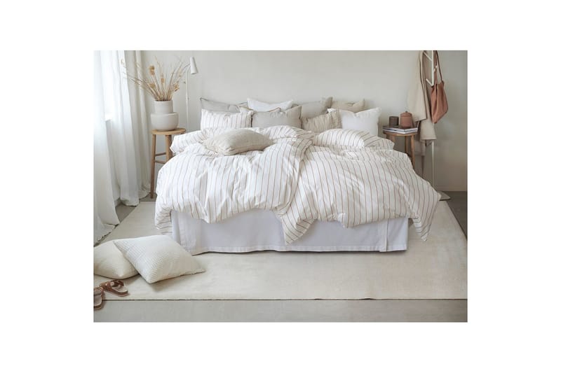 Pussilakanasetti Yhden hengen sänky 2-osainen Saga - Oranssi - Kodintekstiilit & matot - Vuodevaatteet - Pussilakanasetti - Pussilakanasetti parisänkyyn