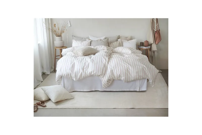 Pussilakanasetti Yhden hengen sänky 2-osainen Saga - Oranssi - Kodintekstiilit & matot - Vuodevaatteet - Pussilakanasetti
 - Pussilakanasetti parisänkyyn