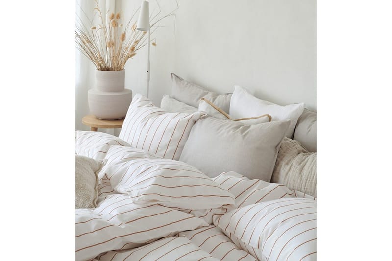 Pussilakanasetti Yhden hengen sänky 2-osainen Saga - Oranssi - Kodintekstiilit & matot - Vuodevaatteet - Pussilakanasetti - Pussilakanasetti parisänkyyn