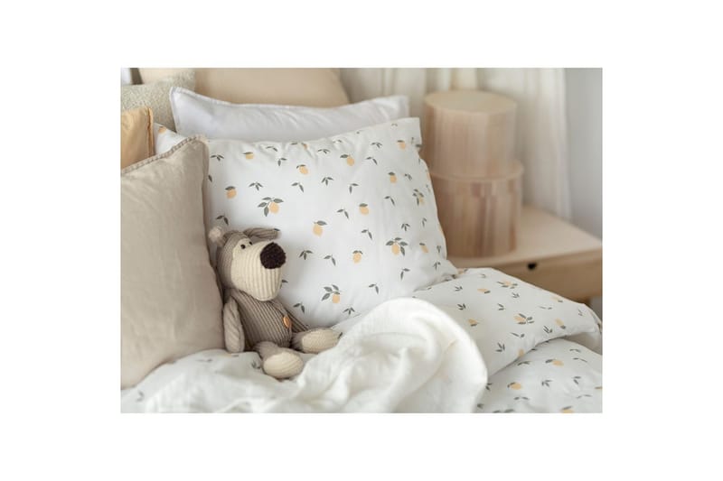 Pussilakanasetti Yhden hengen sänky 2-osainen Sitruunat Keltainen - Kodintekstiilit & matot - Vuodevaatteet - Pussilakanasetti
 - Pussilakanasetti parisänkyyn