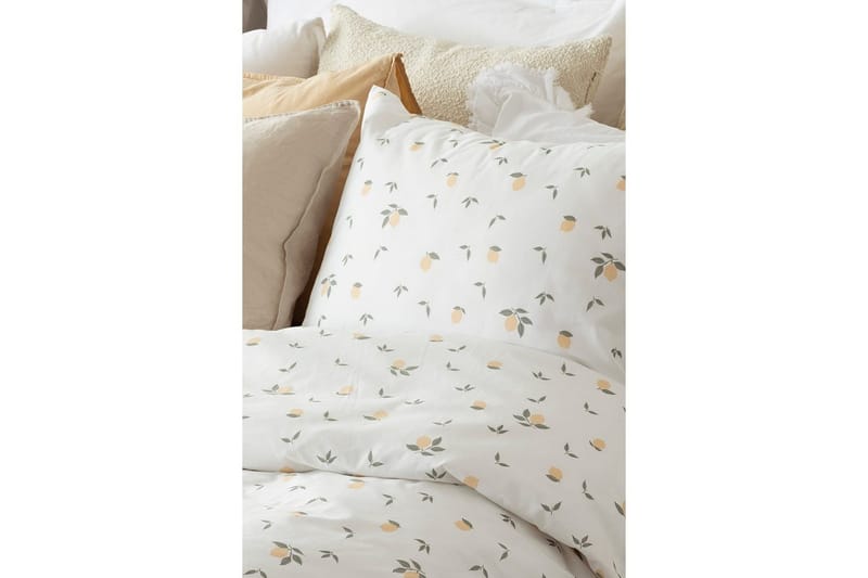 Pussilakanasetti Yhden hengen sänky 2-osainen Sitruunat Keltainen - Kodintekstiilit & matot - Vuodevaatteet - Pussilakanasetti - Pussilakanasetti yhden hengen sänkyyn