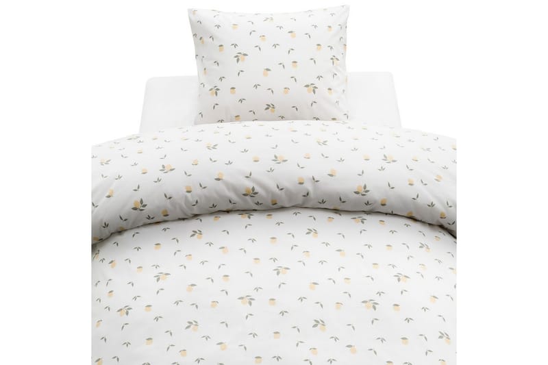 Pussilakanasetti Yhden hengen sänky 2-osainen Sitruunat Keltainen, undefined