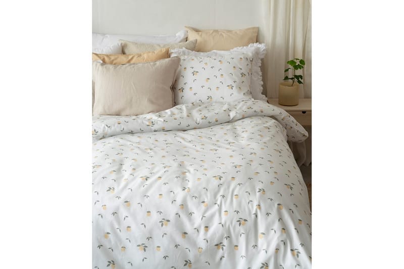 Pussilakanasetti Yhden hengen sänky 2-osainen Sitruunat Keltainen - Kodintekstiilit & matot - Vuodevaatteet - Pussilakanasetti
 - Pussilakanasetti parisänkyyn