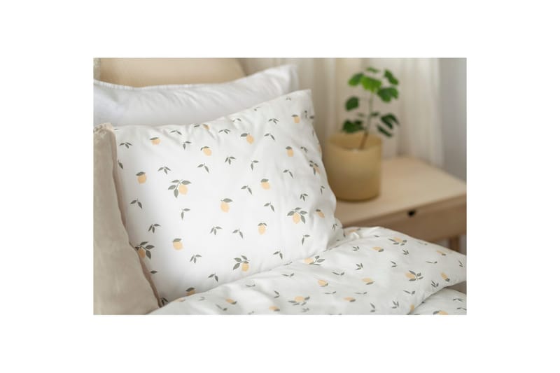 Pussilakanasetti Yhden hengen sänky 2-osainen Sitruunat Keltainen - Kodintekstiilit & matot - Vuodevaatteet - Pussilakanasetti
 - Pussilakanasetti parisänkyyn