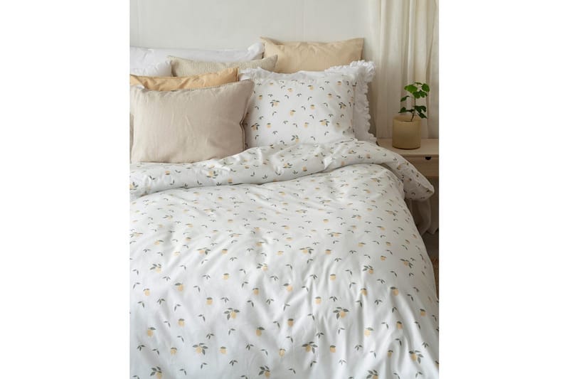 Pussilakanasetti Yhden hengen sänky 2-osainen Sitruunat Keltainen - Kodintekstiilit & matot - Vuodevaatteet - Pussilakanasetti
 - Pussilakanasetti parisänkyyn