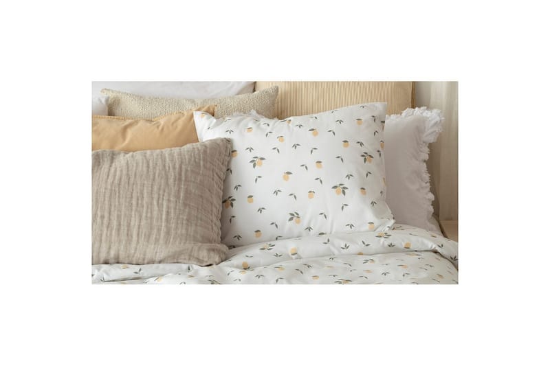 Pussilakanasetti Yhden hengen sänky 2-osainen Sitruunat Keltainen - Kodintekstiilit & matot - Vuodevaatteet - Pussilakanasetti
 - Pussilakanasetti parisänkyyn