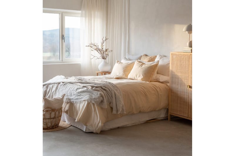 Pussilakanasetti Yhden hengen sänky 2-Osainen Thelma Stripe - Keltainen - Kodintekstiilit & matot - Vuodevaatteet - Pussilakanasetti
 - Pussilakanasetti parisänkyyn