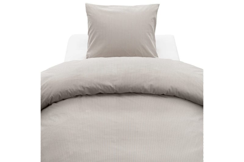 Pussilakanasetti Yhden hengen sänky 2-Osainen Thelma Stripe, Ruskea