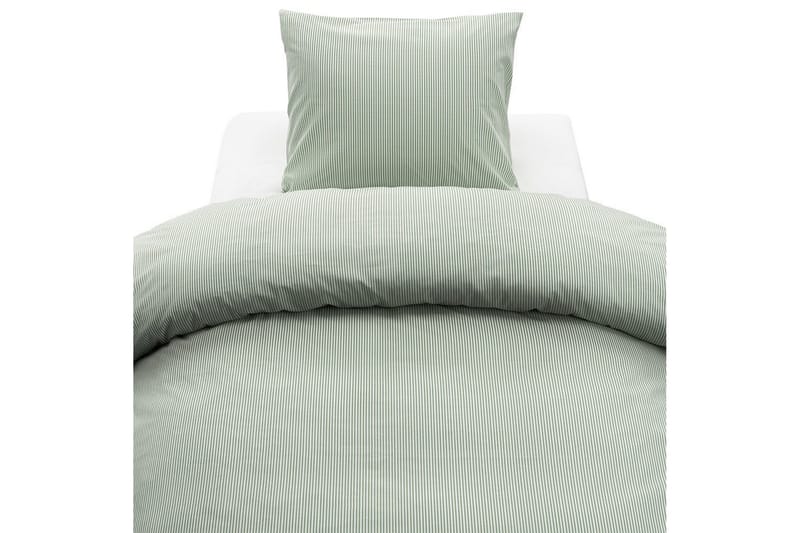 Pussilakanasetti Yhden hengen sänky 2-Osainen Thelma Stripe, Vihreä