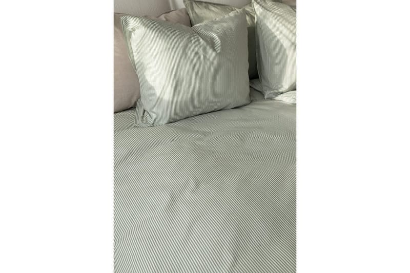 Pussilakanasetti Yhden hengen sänky 2-Osainen Thelma Stripe - Vihreä - Kodintekstiilit & matot - Vuodevaatteet - Pussilakanasetti - Pussilakanasetti parisänkyyn