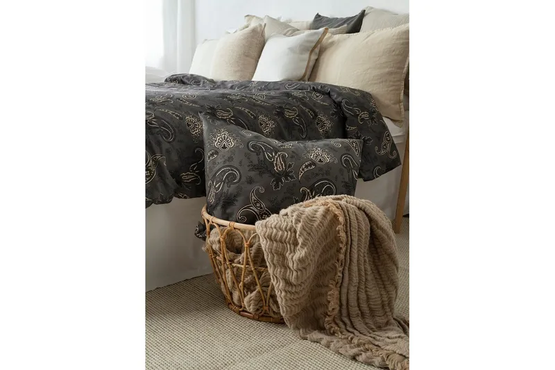 Pussilakanasetti Yhden hengen sänky 2-Osainen Tilly - Musta - Kodintekstiilit & matot - Vuodevaatteet - Pussilakanasetti
 - Pussilakanasetti parisänkyyn