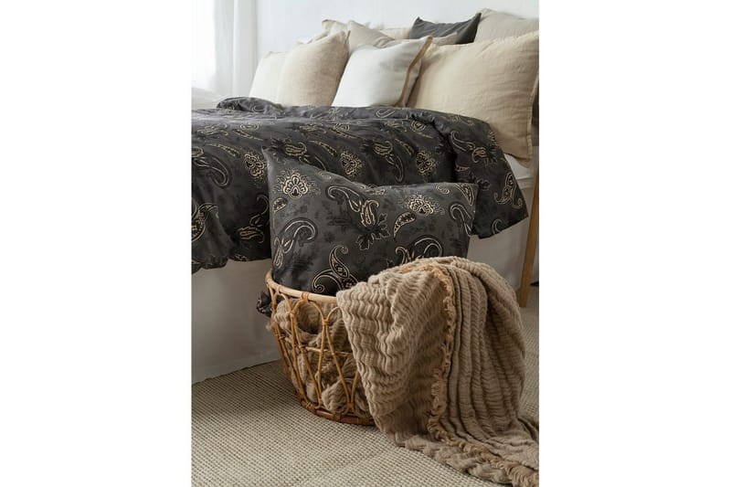 Pussilakanasetti Yhden hengen sänky 2-Osainen Tilly - Musta - Kodintekstiilit & matot - Vuodevaatteet - Pussilakanasetti - Pussilakanasetti parisänkyyn