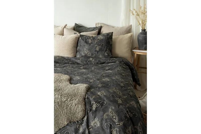 Pussilakanasetti Yhden hengen sänky 2-Osainen Tilly - Musta - Kodintekstiilit & matot - Vuodevaatteet - Pussilakanasetti
 - Pussilakanasetti parisänkyyn