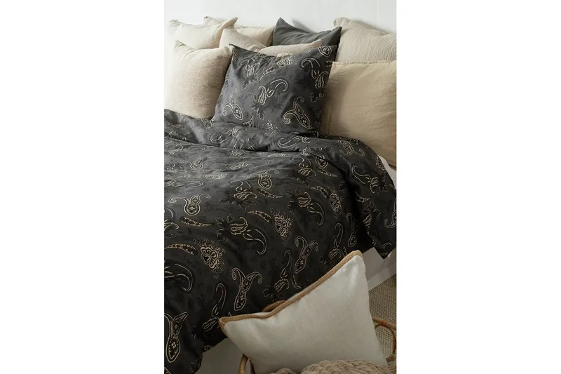 Pussilakanasetti Yhden hengen sänky 2-Osainen Tilly - Musta - Kodintekstiilit & matot - Vuodevaatteet - Pussilakanasetti
 - Pussilakanasetti parisänkyyn