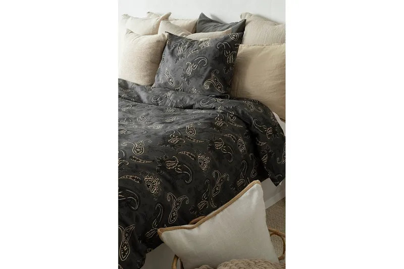 Pussilakanasetti Yhden hengen sänky 2-Osainen Tilly - Musta - Kodintekstiilit & matot - Vuodevaatteet - Pussilakanasetti
 - Pussilakanasetti parisänkyyn