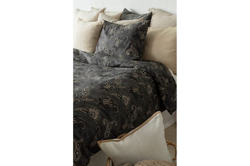 Pussilakanasetti Yhden hengen sänky 2-Osainen Tilly - Musta - Kodintekstiilit & matot - Vuodevaatteet - Pussilakanasetti - Pussilakanasetti parisänkyyn