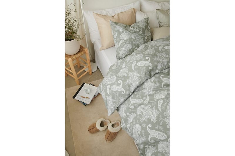 Pussilakanasetti Yhden hengen sänky 2-Osainen Tilly - Vihreä - Kodintekstiilit & matot - Vuodevaatteet - Pussilakanasetti - Pussilakanasetti parisänkyyn