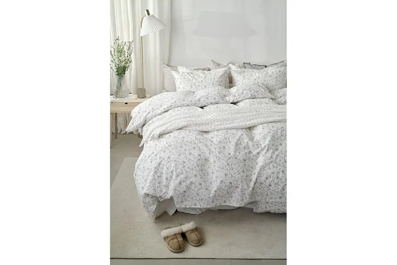 Pussilakanasetti Yhden hengen sänky 2-osainen Vilja - Sininen - Kodintekstiilit & matot - Vuodevaatteet - Pussilakanasetti - Pussilakanasetti parisänkyyn