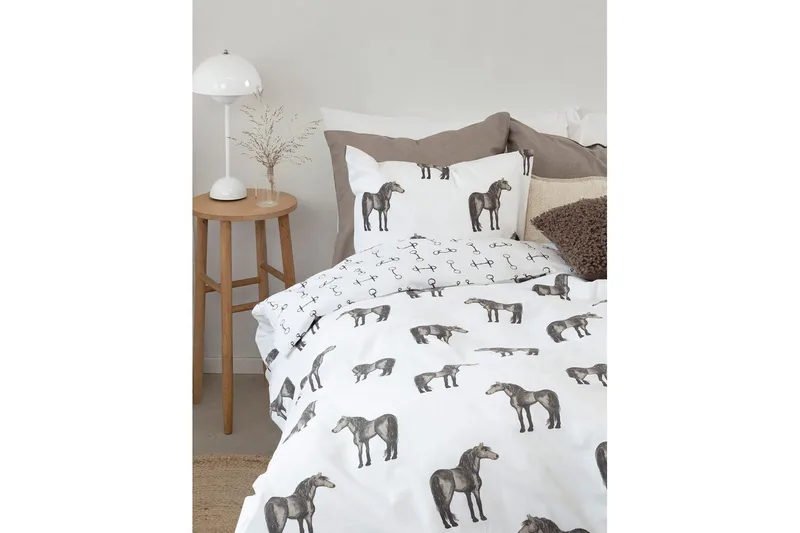 Pussilakanasetti Yhden hengen sänky 2-osainen Wendy Ruskea - Kodintekstiilit & matot - Vuodevaatteet - Pussilakanasetti - Pussilakanasetti parisänkyyn