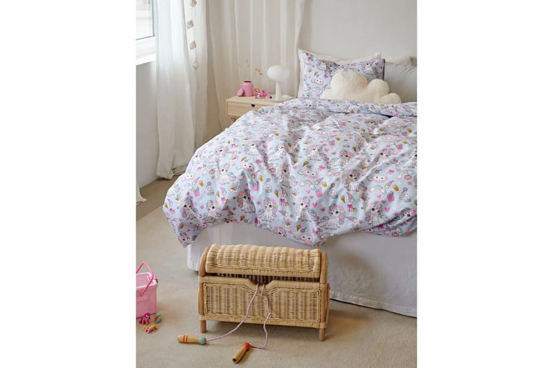 Pussilakanasetti Yhden hengen sänky 2-Osainen Yksisarvinen - Sininen - Kodintekstiilit & matot - Vuodevaatteet - Peitto
 - Tuplapeitto