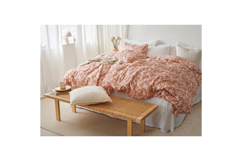 Pussilakanasetti Yhden hengen sänky 2-osainen Pomegranate - Peach - Kodintekstiilit & matot - Vuodevaatteet - Peitto
 - Tuplapeitto