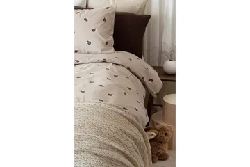 Pussilakanasetti yhden hengen sänkyyn, 2-osainen Humla hiekka - Kodintekstiilit & matot - Vuodevaatteet - Pussilakanasetti - Pussilakanasetti yhden hengen sänkyyn