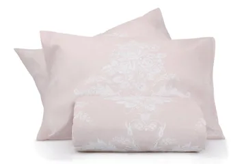 Päiväpeite EnLora Home Tupla 200x220+2 tyynyliinaa - Beige/Valkoinen - Kodintekstiilit & matot - Vuodevaatteet - Pussilakanasetti - Pussilakanasetti yhden hengen sänkyyn